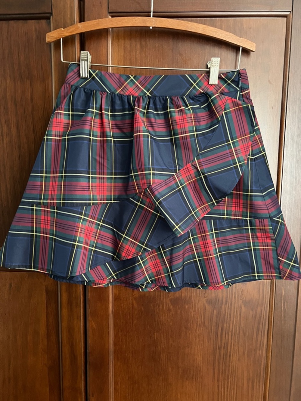 Vineyard Vines Preppy Tartan Plaid Holiday Party Ruffle Mini Skirt - Size 2